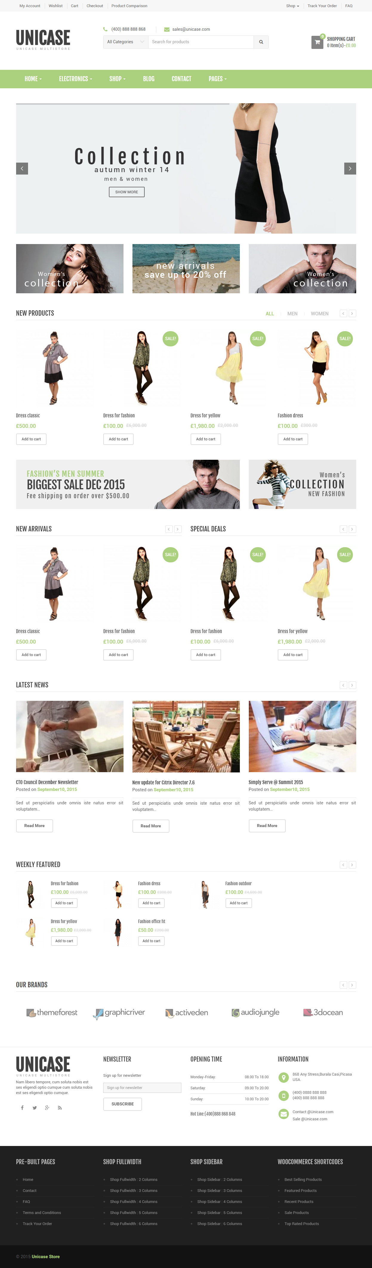 Unicase WordPress Theme like Amazon