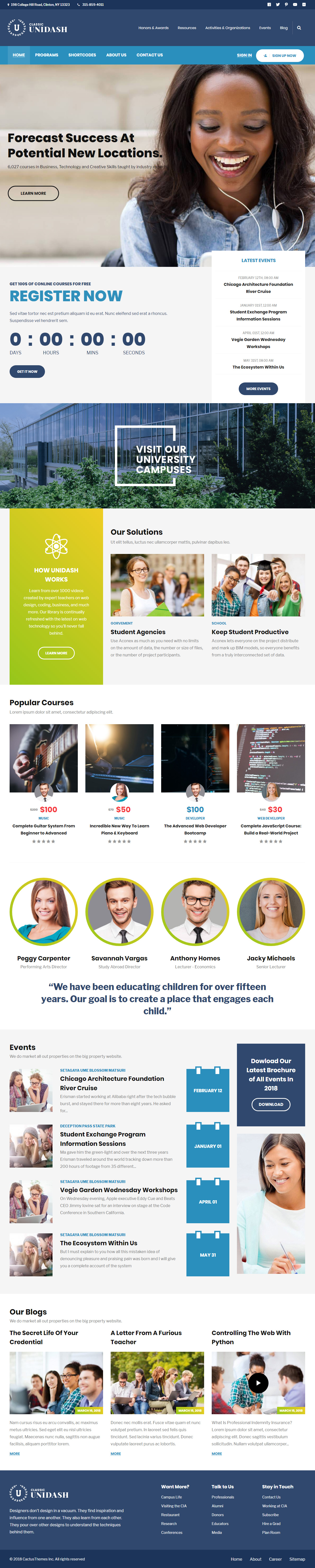 Unidash WordPress e-Learning Theme