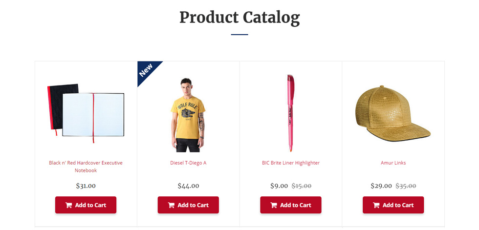 Shop page