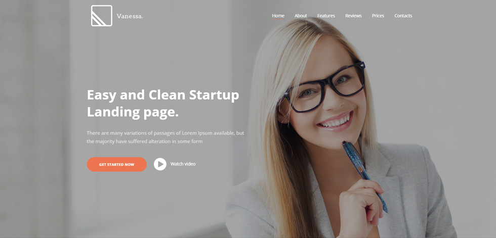 Welcome screen