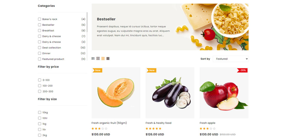 Category page