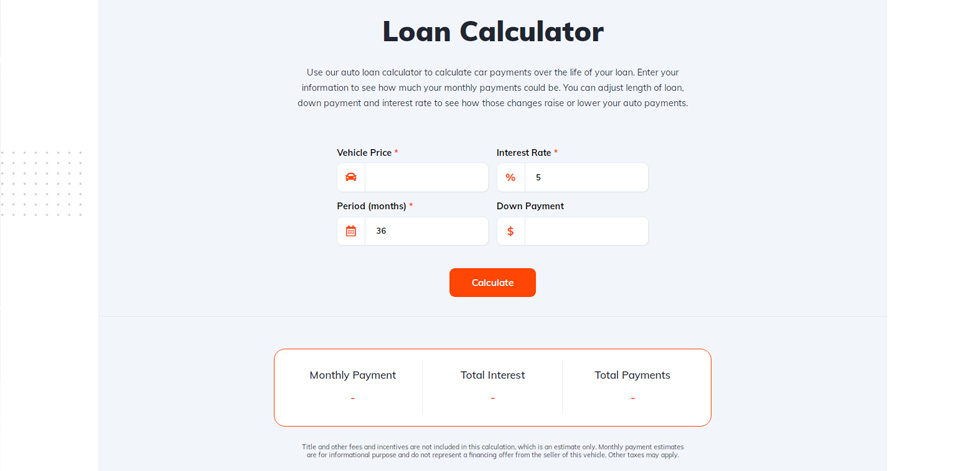 Loan calculator