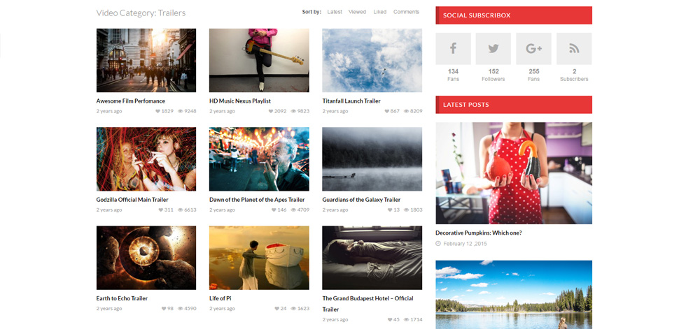 Category page