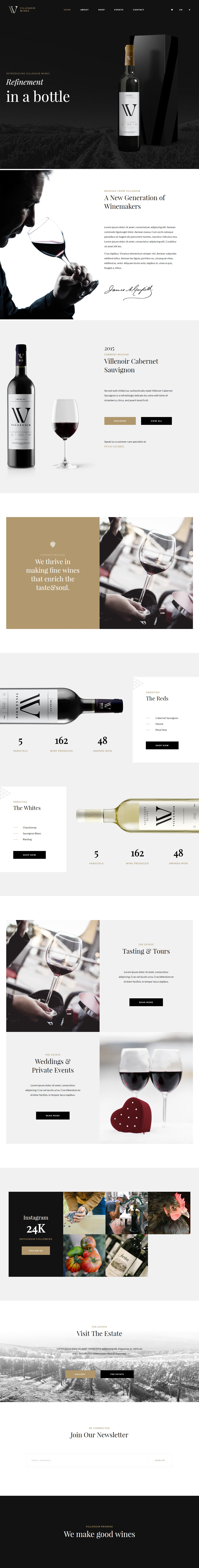 Villenoir WordPress Wine Theme