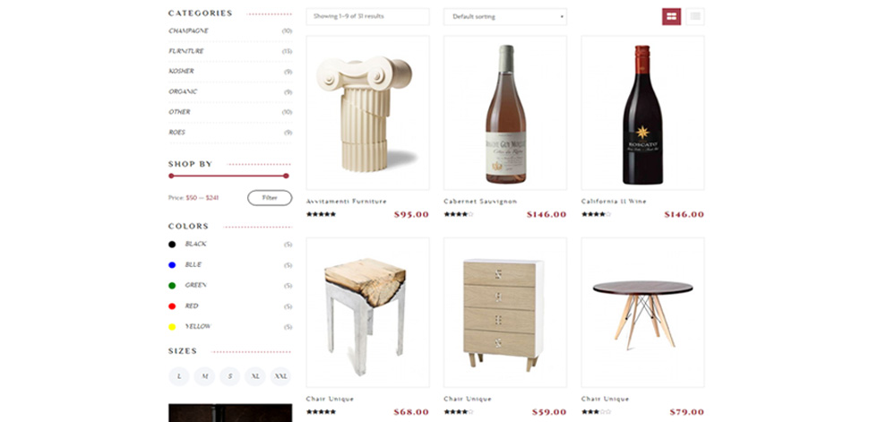 Shop page