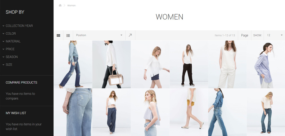 Category page