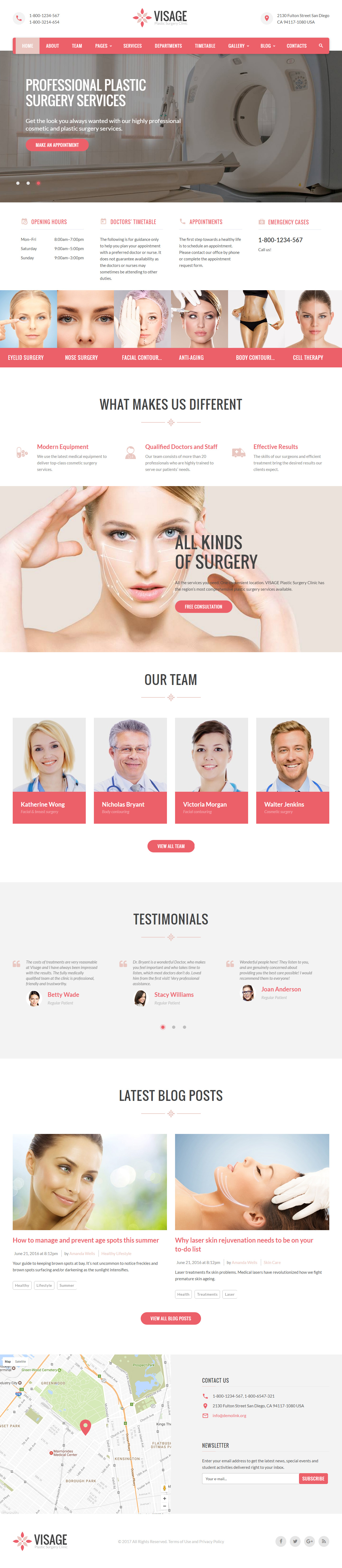 Visage Medical Healthcare HTML5 Templates