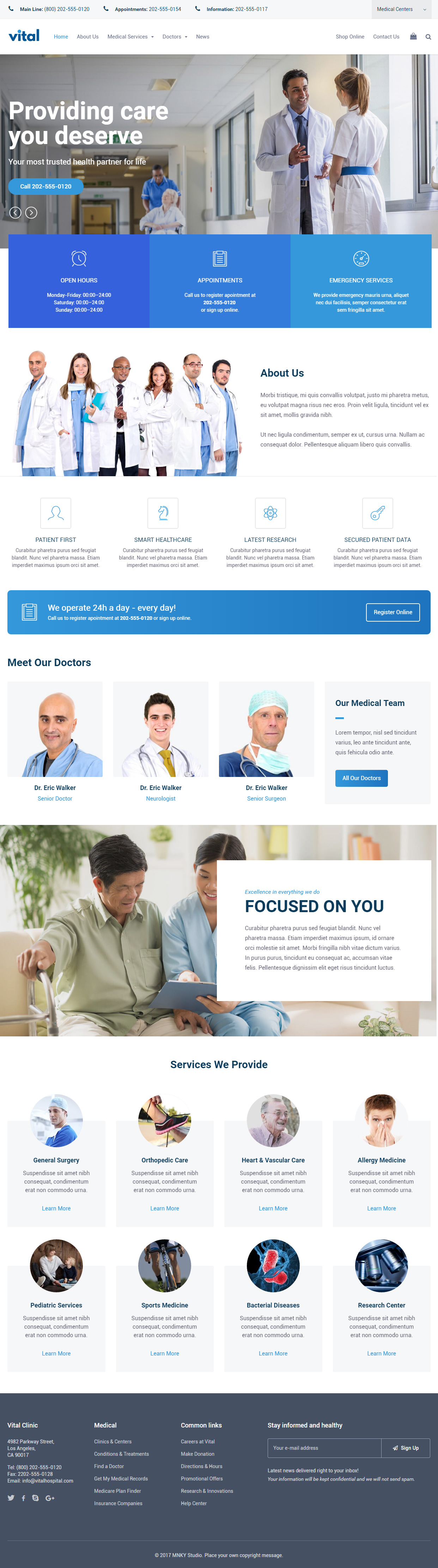 Vital Healthcare and Medical WordPress Themes