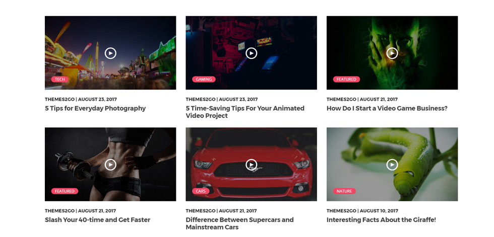 Category page