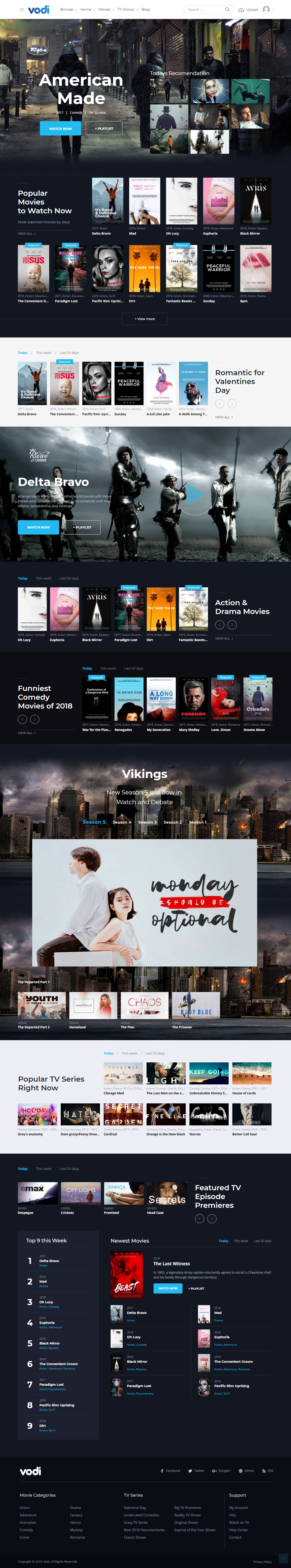 Vodi Video Streaming WordPress