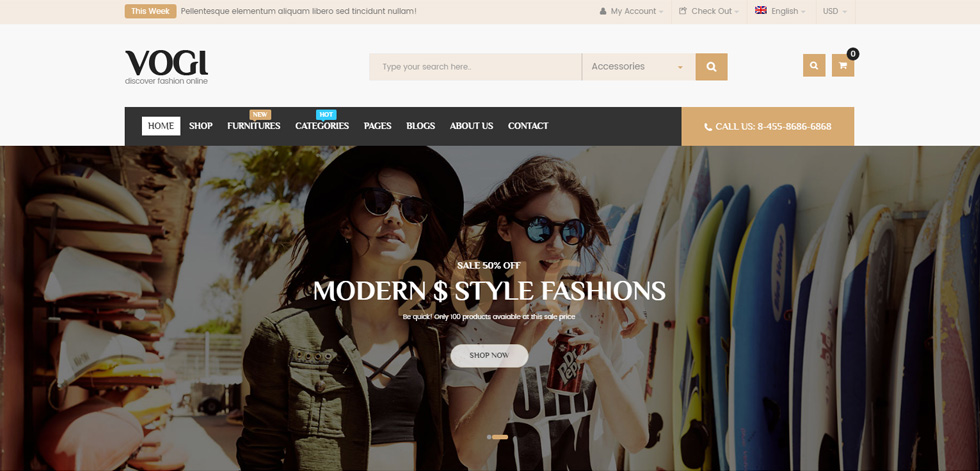 Home page