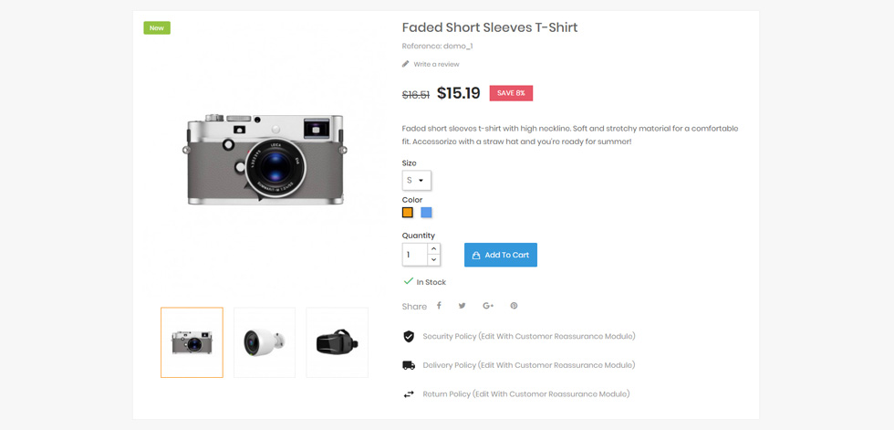 Product page
