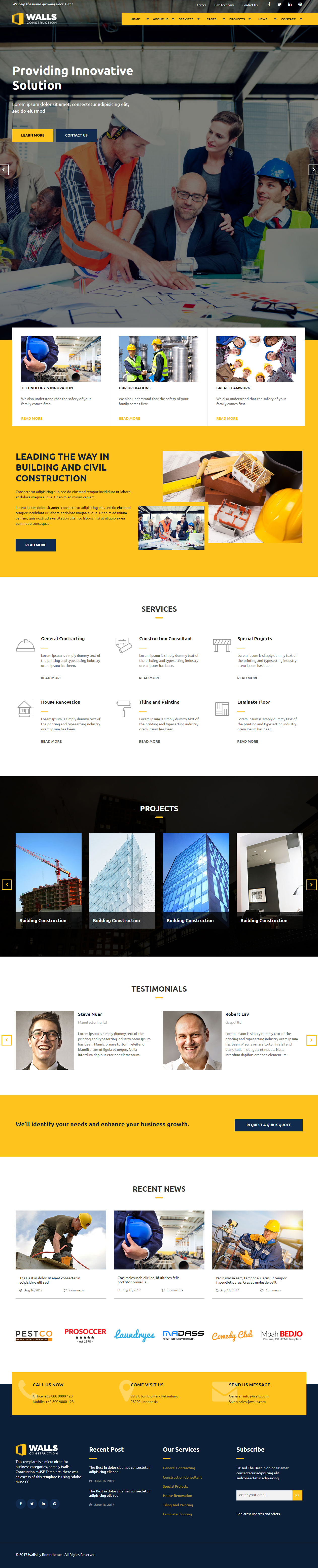 Walls Premium Muse Templates
