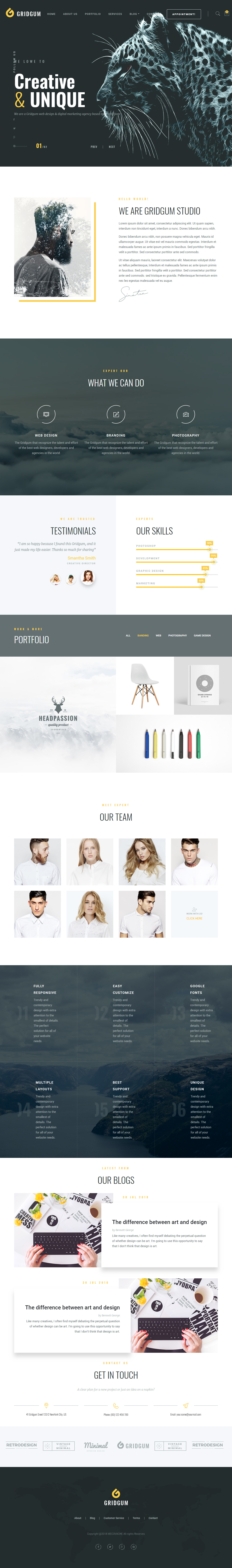 Web Studio HTML5 Bootstrap 4 Templates