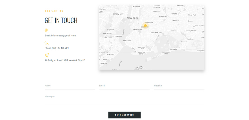 Contact page