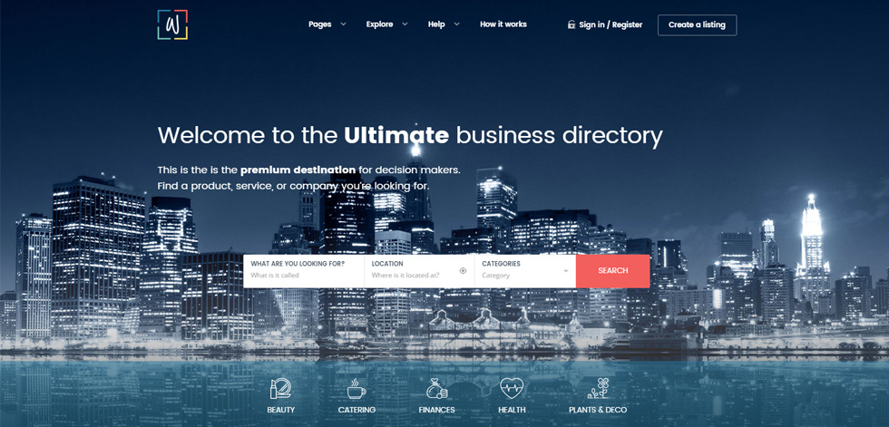 Home page