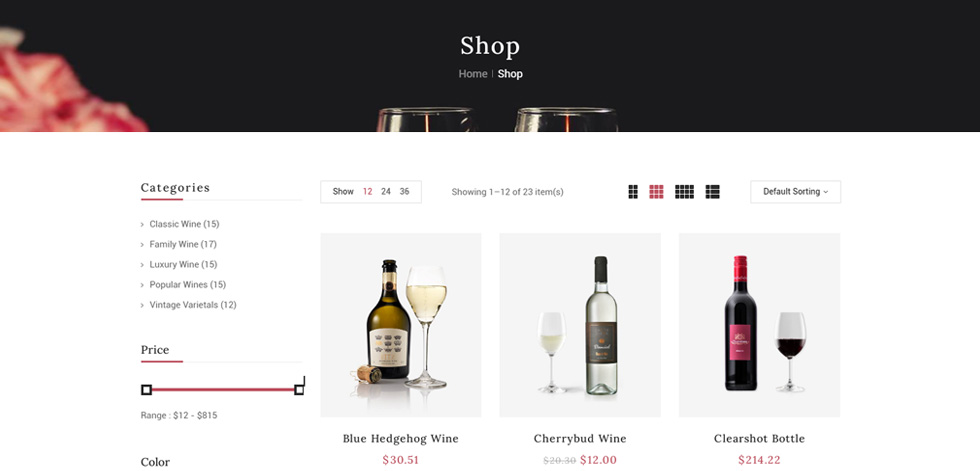 Category page