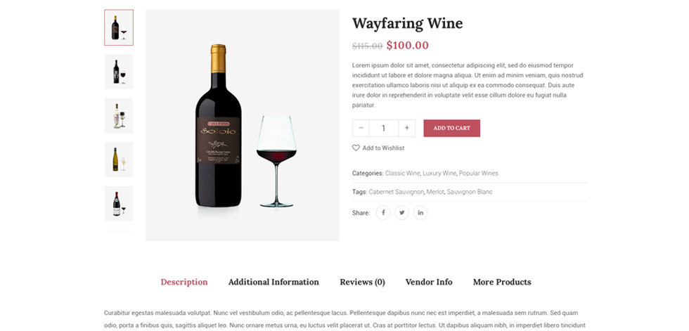 Product page