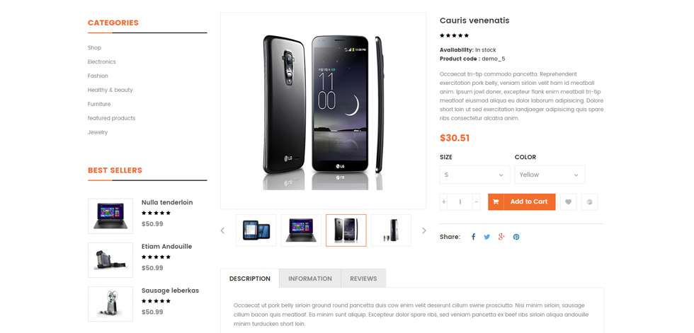 Product page