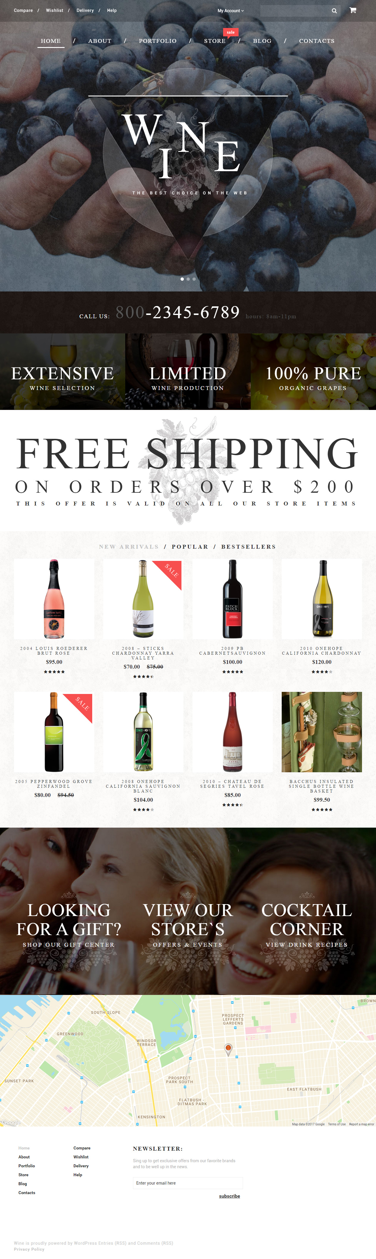Wine WordPress Wine Theme