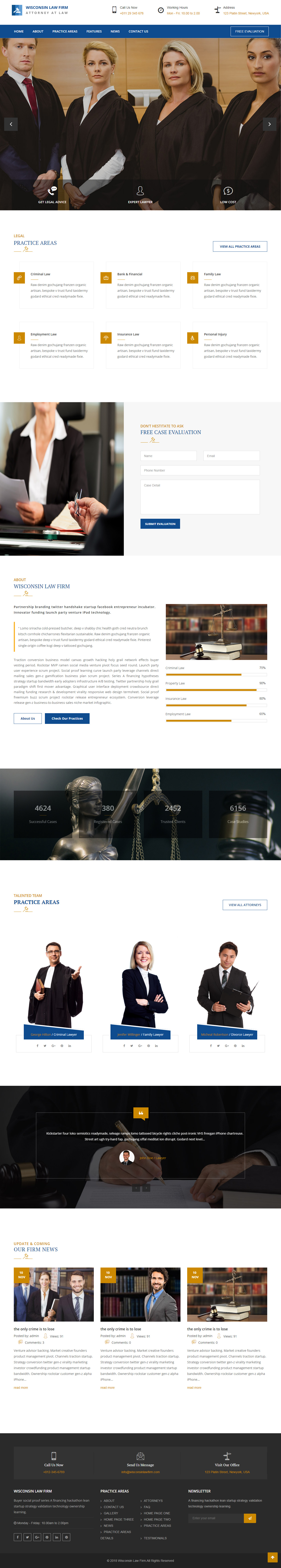 Wisconsin Lawyers WordPress Themes