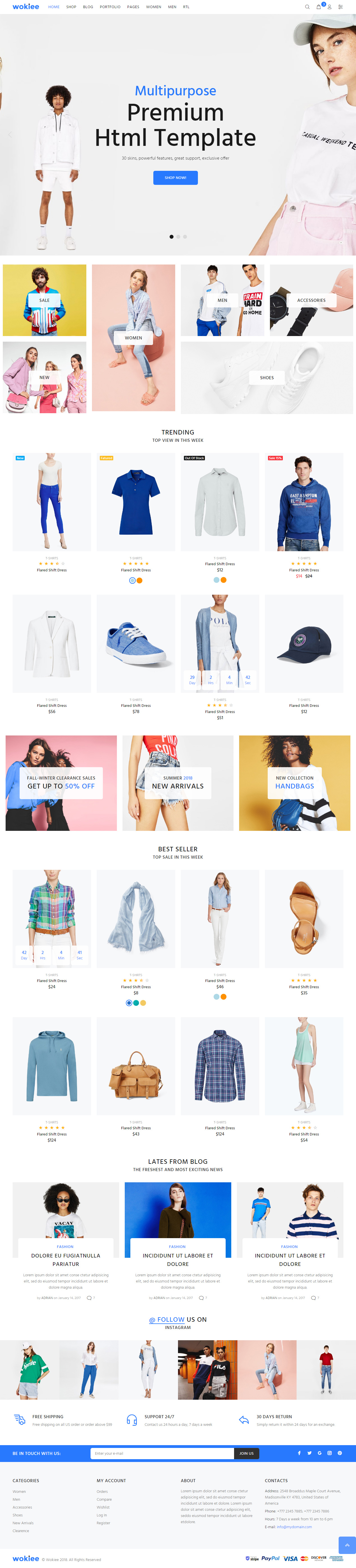 Wokiee Fashion HTML5 Templates