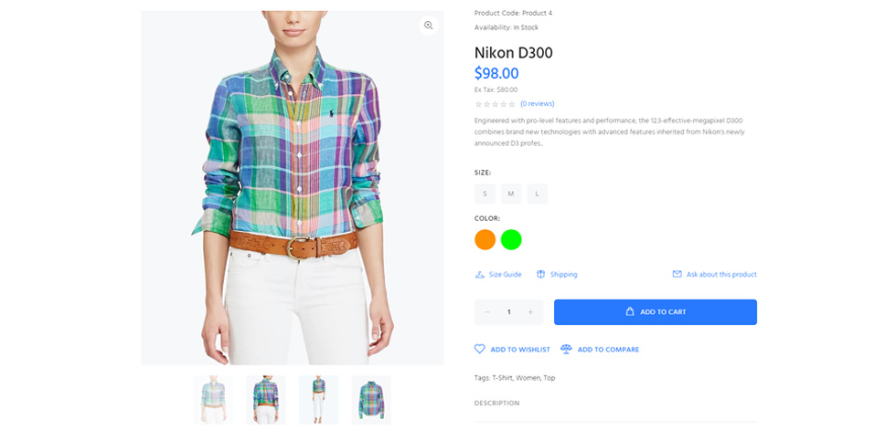 Product page