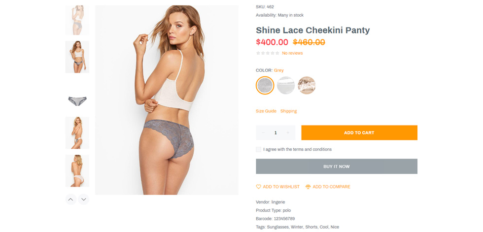 Product page