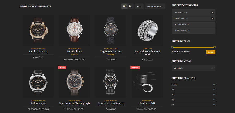 Category page