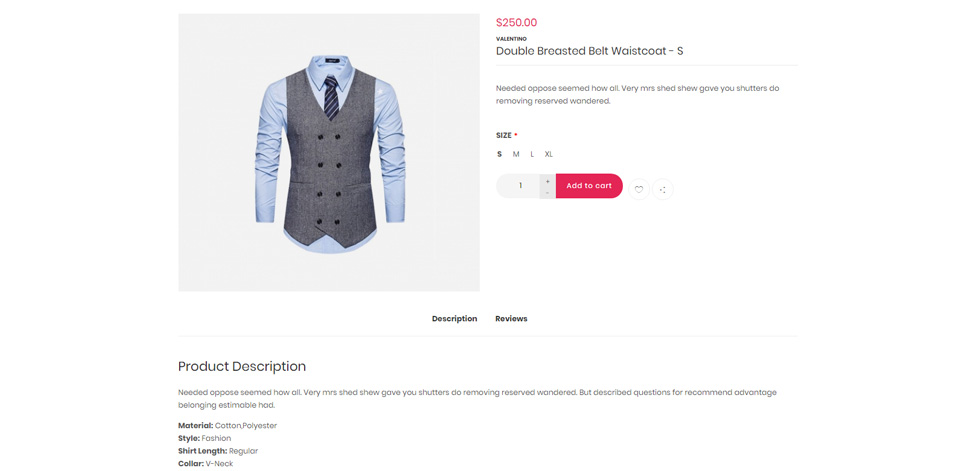 Product page