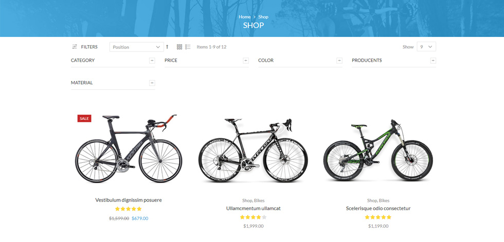 Category page