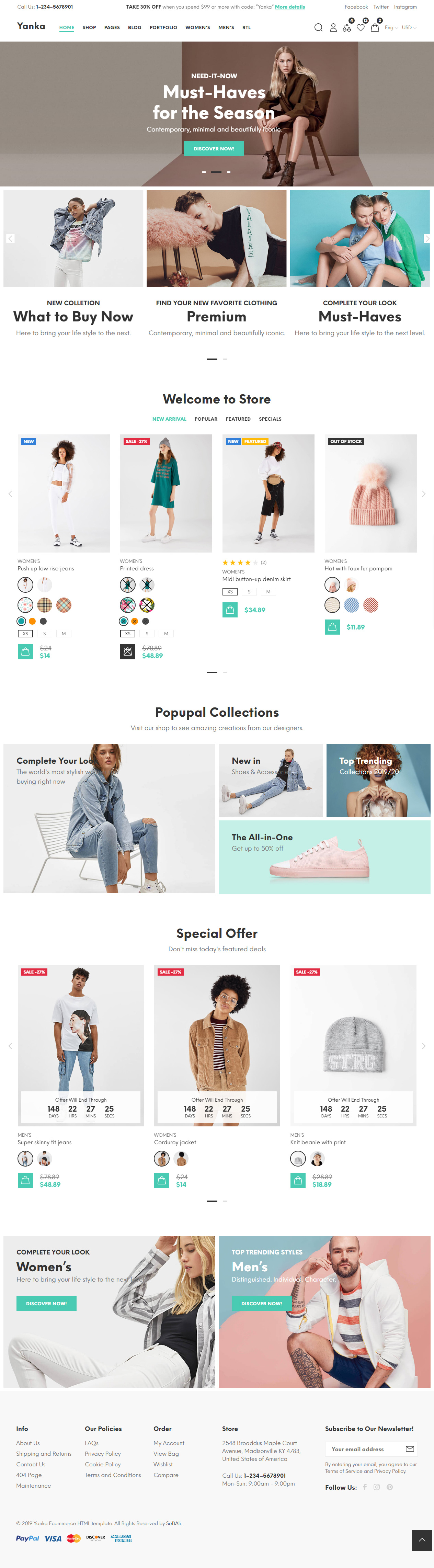 Comero Fashion HTML5 Templates