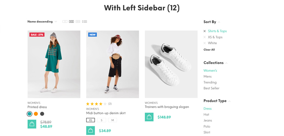 Category page