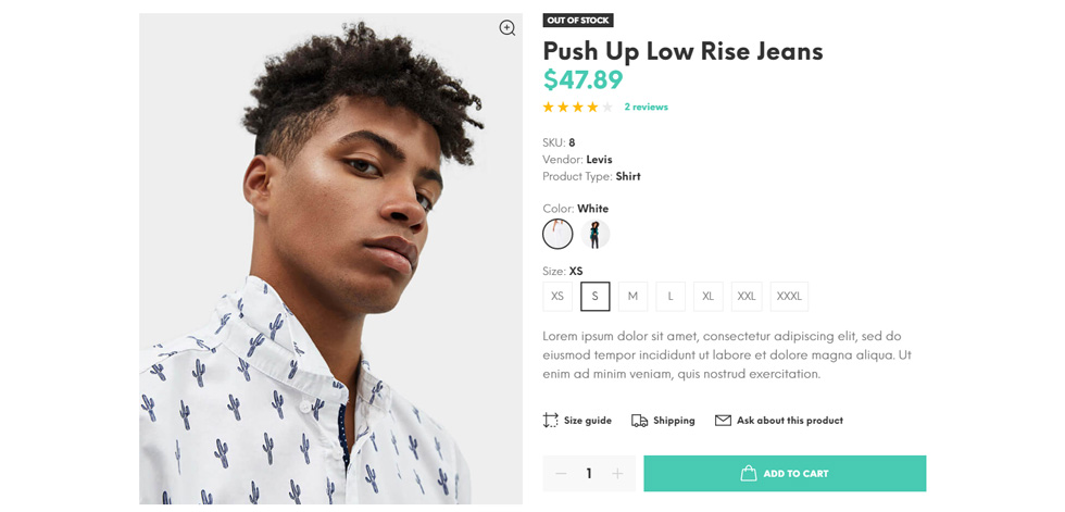 Product page