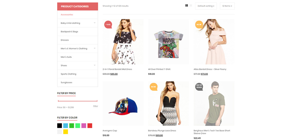 Category page