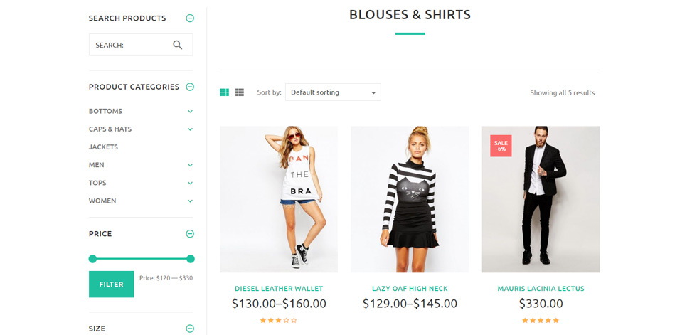 Category page