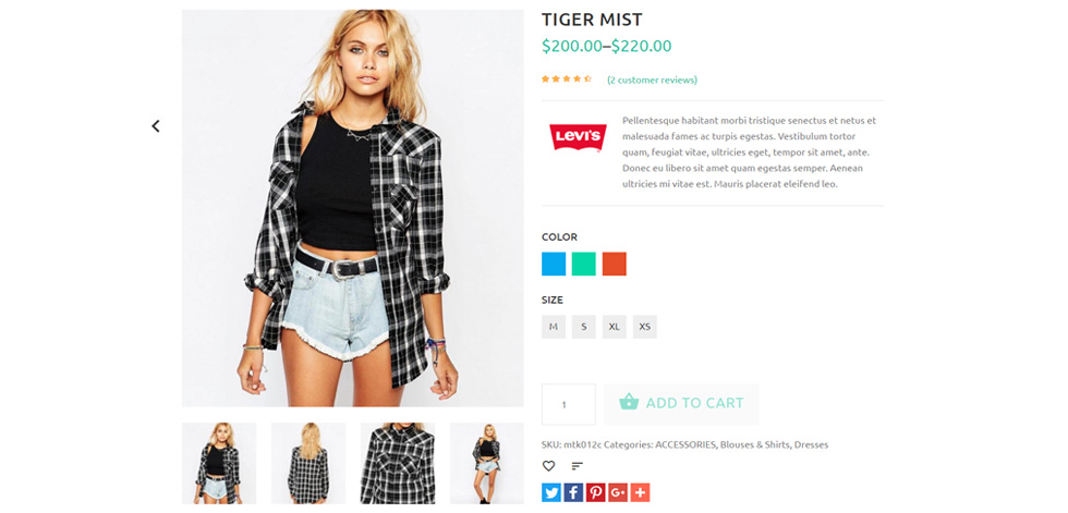 Product page