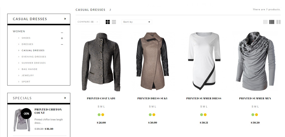 Category page