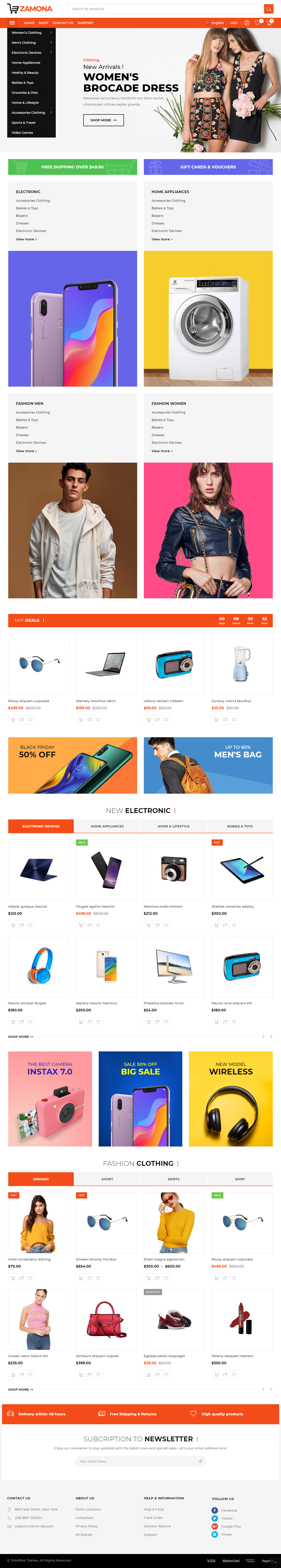 Zamona Best Fashion WordPress Themes