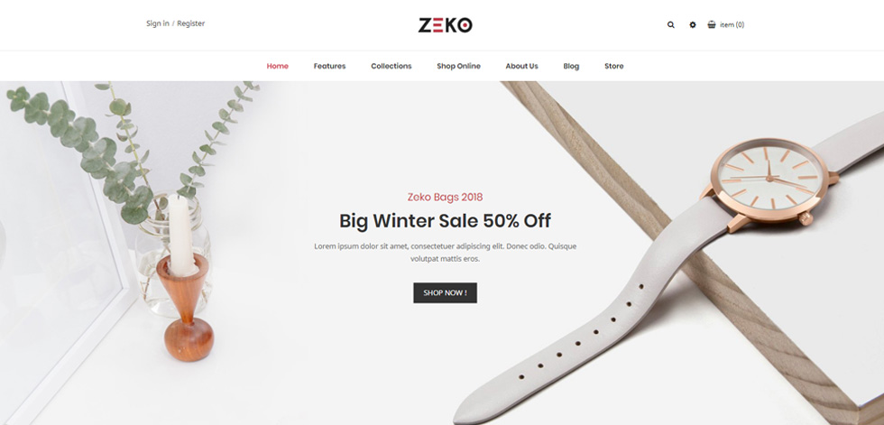 Home page