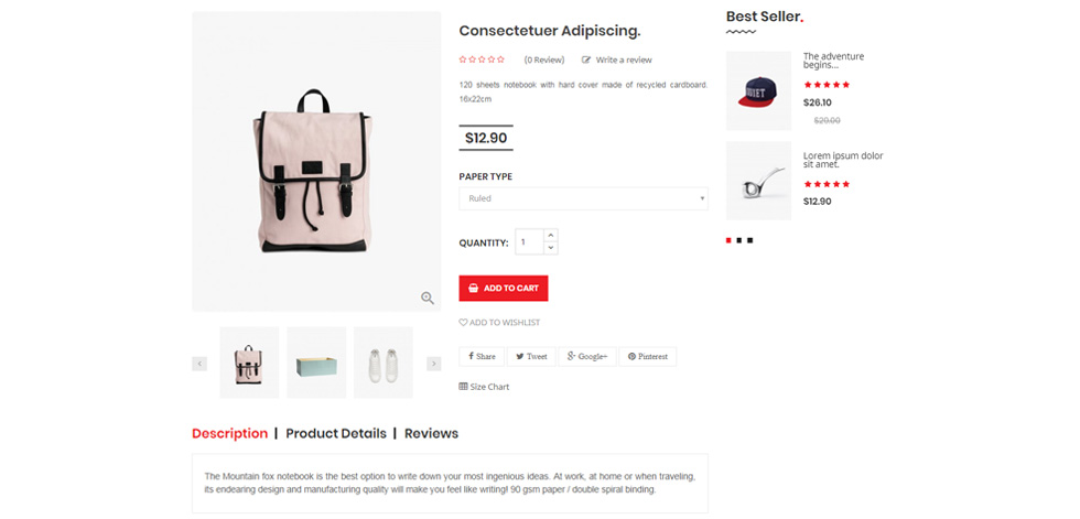 Product page