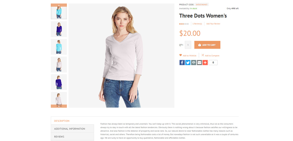 Product page