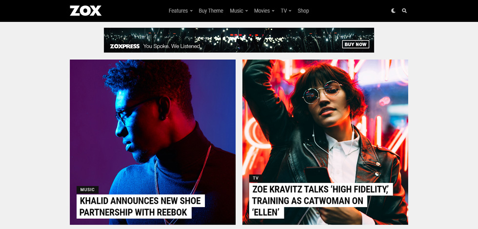 Home page