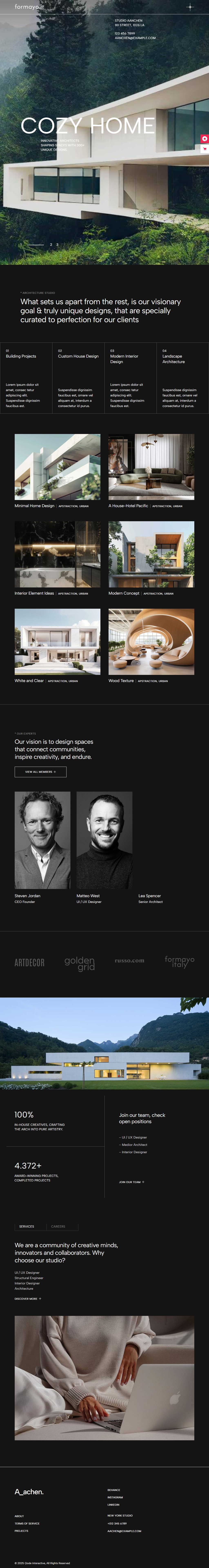 Aachen – Premium Responsive Architecture WordPress Theme theme — Tablet preview