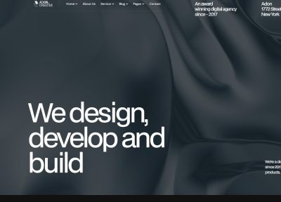 Adon – Premium Responsive Creative Agency Parallax WordPress Theme