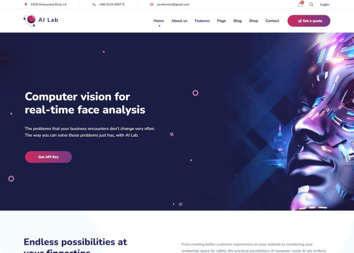 AI Lab – Machine Learning WordPress Theme