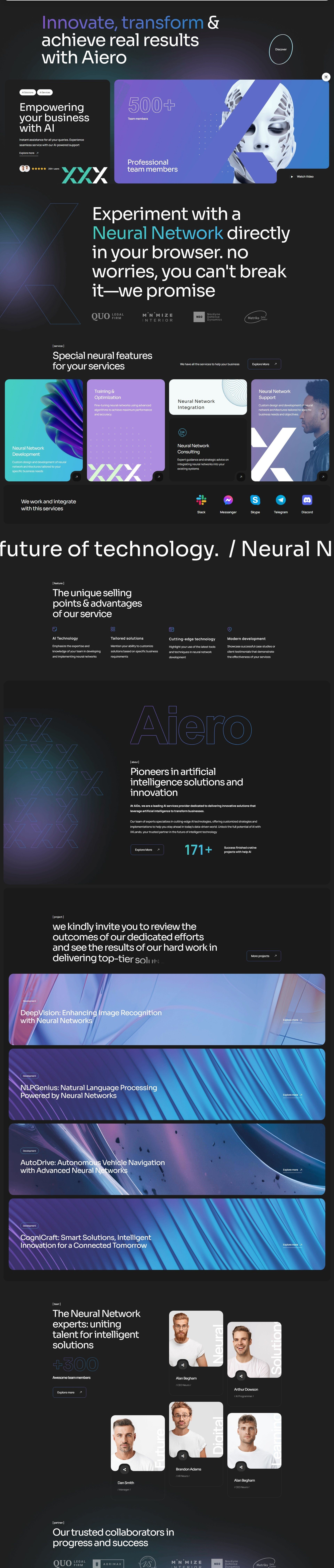 Aiero Dark Mode AI Agency HTML Template