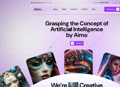 Aimo – AI Agency & Technology WordPress Theme