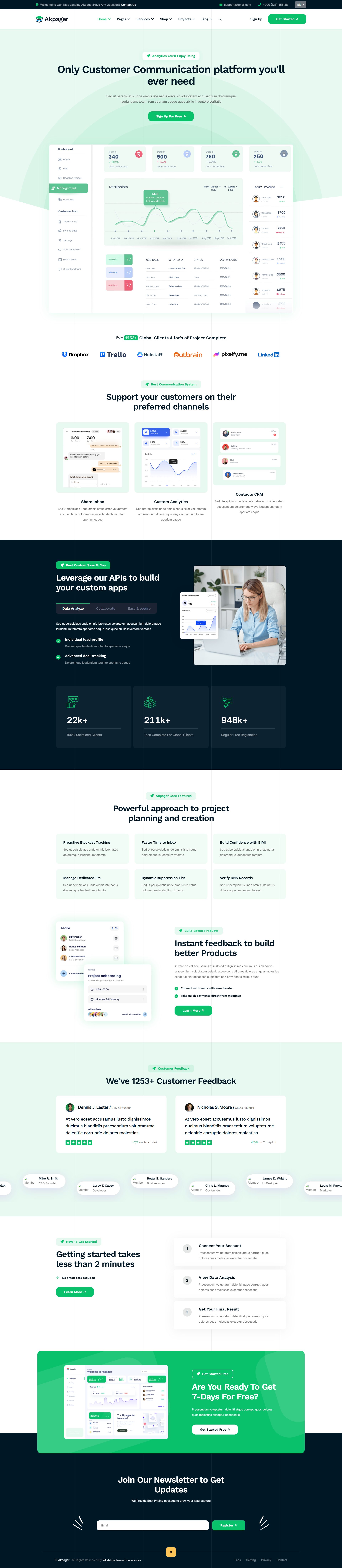 Akpager – Premium Responsive Multipurpose Landing Page Joomla 6 Template theme — Desktop preview