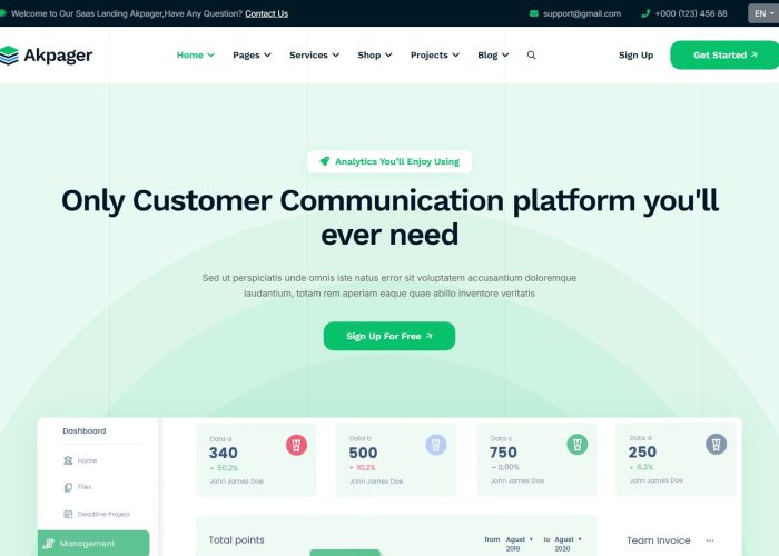 Akpager – Premium Responsive Multipurpose Landing Page Joomla 6 Template